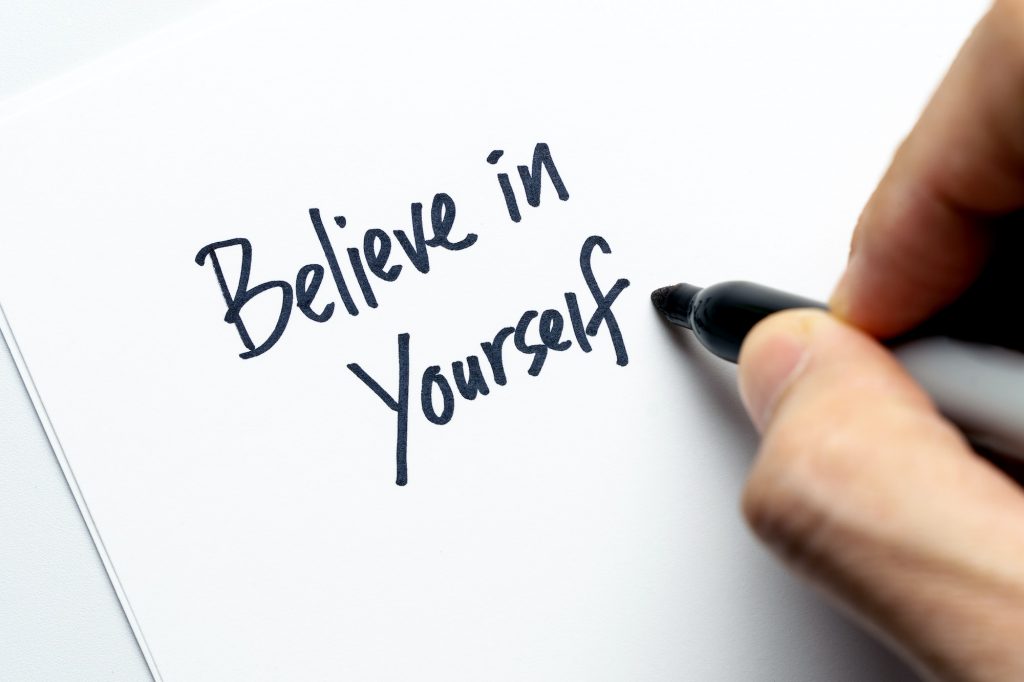 Believe in yourself typography